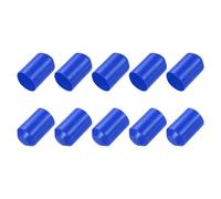 sourcing map 24Pcs Heat Shrink End Cap 40mm ID x 63mm L 2:1 Ratio Heat Shrink Tubing Caps Lined Sealed Waterproof Adhesive for Electrical Wire Cable, Blue