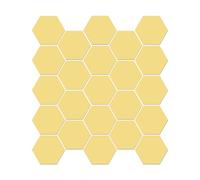 sourcing map 24pcs Hexagon Mirror Stickers Wall Decals, Self Adhesive Hexagonal Acrylic Mirrors, Removable DIY Art Decoration Craft Tiles for Home Living Room, Bedroom, Background, Gold