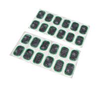 sourcing map 24pcs Inner Tyre Patch Repair Kit Motorcycle Tyre Puncture Patches