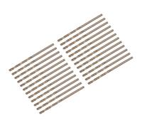 sourcing map 24pcs Jobber Drill Bits 2mm (0.079") Black Nitride & Gold Titanium Coated M2 High Speed Steel (HSS) Twist Drill Bits for Stainless Steel Aluminum Alloy Metal