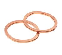 sourcing map 24Pcs M26 Flat Washer, Copper 26mm ID x 32mm OD x 2mm Thick for Bolt Screw, Factories Repair, Kitchens, Shops, and Outdoor Construction