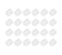sourcing map 24Pcs Module 0.5 Plastic Gears, Small Plastic 8 Teeth Spindle Gears 1.95mm ID 5mm Thickness Model 82A for Motor RC Car Robot DIY Model RC Parts Replacements, White
