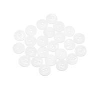 sourcing map 24Pcs Natural Shell Buttons, 2 Hole 12.5mm Thin Edge Mother of Pearl Buttons, Fish Eye Button for Shirt Coat Suits Jacket Jeans Skirt Pants Dress Sewing Craft DIY Decoration, White