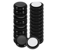 sourcing map 24Pcs Plastic Furniture Sliders 0.75" Self-Adhesive Round Furniture Leg Protectors, Table Chairs Foot Cups Sliders Reusable Furnishing Movers for Carpet