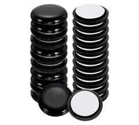sourcing map 24Pcs Plastic Furniture Sliders 1.1" Self-Adhesive Round Furniture Leg Protectors, Table Chairs Foot Cups Sliders Reusable Furnishing Movers for Carpet