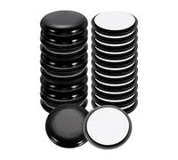 sourcing map 24Pcs Plastic Furniture Sliders 1.26" Self-Adhesive Round Furniture Leg Protectors, Table Chairs Foot Cups Sliders Reusable Furnishing Movers for Hardwood Floors Tile Laminate