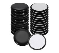 sourcing map 24Pcs Plastic Furniture Sliders 1.77" Self-Adhesive Round Furniture Leg Protectors, Table Chairs Foot Cups Sliders Reusable Furnishing Movers for Carpet