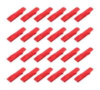 sourcing map 24pcs Red Satin Table Napkins Polyester Square Bright Table Napkin Fabric Table Napkin for Event Wedding Party Table Decoration, 17 x 17 Inch