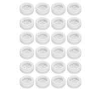 sourcing map 24Pcs Rubber Grommets 5/8" (16mm) Drill Hole, 9/16" (14mm) ID Double Sided Hole Plugs Ring Gasket for Firewall Cable Wire Protecting, White