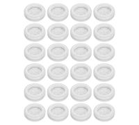 sourcing map 24Pcs Rubber Grommets 7/8" (22mm) Drill Hole, 11/16" (18mm) ID Double Sided Hole Plugs Ring Gasket for Firewall Cable Wire Protecting, White