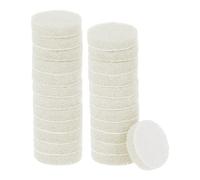 sourcing map 24pcs Scrubber Scouring Pads 450 Grits 2 Inch Drill Power Brush Hoop and Loop Surface Conditioning Disc Drill Scuffing Disc Scrub Pads for Home Kitchen Cleaning, White