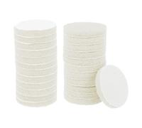 sourcing map 24pcs Scrubber Scouring Pads 450 Grits 3 Inch Drill Power Brush Hoop and Loop Surface Conditioning Disc Drill Scuffing Disc Scrub Pads for Home Kitchen Cleaning, White