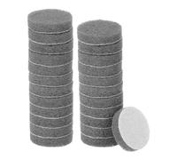 sourcing map 24pcs Scrubber Scouring Pads 800 Grits 2 Inch Drill Power Brush Hoop and Loop Surface Conditioning Disc Drill Scuffing Disc Scrub Pads for Home Kitchen Cleaning, Gray