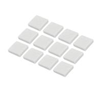 sourcing map 24pcs Square Felt Furniture Pads, 1x1 Inch Small Felt Chair Leg Floor Protectors Prevent Scratches Self Adhesive for Furniture Hard Floor, Beige