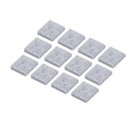 sourcing map 24pcs Square Felt Furniture Pads, 1x1 Inch Small Felt Chair Leg Floor Protectors Prevent Scratches Self Adhesive for Furniture Hard Floor, Gray