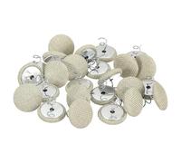 sourcing map 24Pcs Upholstery Tacks Twist Pin, 20mm Bed Skirt Pins Fabric Covered Button Twist Pins for Slipcovers Bed Skirts Armchair Caddies Furniture Cover, Light Gray