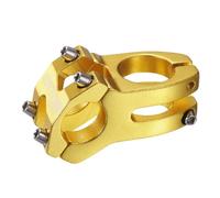sourcing map 25.4mm Bike Stem 45mm Aluminum Alloy Bicycle Handlebar Stem for Mountain Road Bike BMX MTB Cycling, Gold