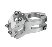 sourcing map 25.4mm Bike Stem 45mm Aluminum Alloy Bicycle Handlebar Stem for Mountain Road Bike BMX MTB Cycling, Gray