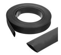 sourcing map 25.4mm Heat Shrink Tubing Waterproof, 3:1 Dual Wall Marine Adhesive Lined Industrial Heat Shrink Tube Wiring Wrap 33ft 1 Inch, Black-10m