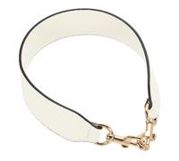 sourcing map 25.59 Inch PU Leather Short Bag Strap with Clasp, Purse Handles Handbags Replacement Straps for Clutch Bag Crossbody Underarm Bags, Beige, Gold Buckle