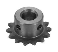 sourcing map #25 Chain Roller Sprocket 10mm Bore 31.5mm OD, 14 Tooth C45 Carbon Steel ANSI Chain NO.25 Roller Sprocket Round Hole without Surface Finished for ISO 04C Chain