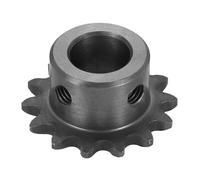 sourcing map #25 Chain Roller Sprocket 12mm Bore 31.5mm OD, 14 Tooth C45 Carbon Steel ANSI Chain NO.25 Roller Sprocket Round Hole without Surface Finished for ISO 04C Chain