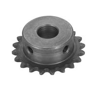 sourcing map #25 Chain Roller Sprocket 12mm Bore 43.5mm OD, 20 Tooth C45 Carbon Steel ANSI Chain NO.25 Roller Sprocket Round Hole without Surface Finished for ISO 04C Chain
