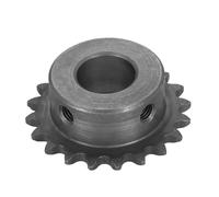 sourcing map #25 Chain Roller Sprocket 15mm Bore 43.5mm OD, 20 Tooth C45 Carbon Steel ANSI Chain NO.25 Roller Sprocket Round Hole without Surface Finished for ISO 04C Chain
