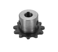 sourcing map #25 Chain Roller Sprocket 6mm Bore 25.5mm OD, 11 Tooth C45 Carbon Steel ANSI #25 Roller Sprocket Round Hole without Surface Finished with 2x0.9mm Keyway for ISO 04C Chain
