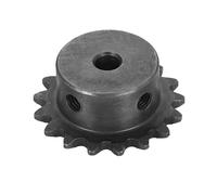 sourcing map #25 Chain Roller Sprocket 6mm Bore 37.5mm OD, 17 Tooth C45 Carbon Steel ANSI Chain NO.25 Roller Sprocket Round Hole without Surface Finished for ISO 04C Chain