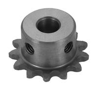 sourcing map #25 Chain Roller Sprocket 8mm Bore 29.5mm OD, 13 Tooth C45 Carbon Steel ANSI Chain NO.25 Roller Sprocket Round Hole without Surface Finished for ISO 04C Chain