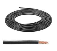 sourcing map 25 Feet 14AWG Gauge THHN Stranded Black UL Listed Copper Building Wire Nylon Jacket,PVC Insulation 600V Electrical Wire Copper Cable for Residential,Commercial,Industrial,Grounding