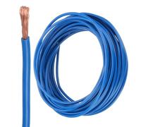 sourcing map 25 Feet Electrical Wire Insulated Stranded Copper 14 AWG Hook Up Wire Cable THHN Wire Doorbell Wiring, Industrial, Trailer Wiring, Electrical Rated for 600 Volts,UL listed,Blue