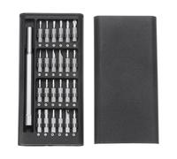 sourcing map 25-in-1 Mini Precision Screwdrivers Set 0.9" Long Slotted Phillips Star Torx Hex U-Type Y-Type Triangular Head Magnetic Screw Driver for Eyeglasses Watches Electronics