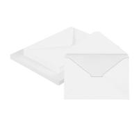 sourcing map 25 Pack 5.9x7.9 Blank Cardstock Paper with Envelope, White Card Stock Bulk Thick Folded Heavy Cardstock Paper for Printer DIY Cards Greeting Gift Wedding Postcards