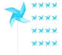 sourcing map 25-Pack Windmills for the Yard Garden 15.7" x 9.1" Light Blue