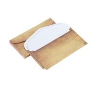 sourcing map 25 Packs Envelopes Vintage Stationery Aged Paper Brown Stationery Old Fashion Paper for Letter Writing, Invitations, Wedding-8.7x4 Inch