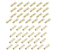 sourcing map 25 Pairs Banana Plugs Connector 3mm Male Female Banana Plug for Speaker Wire RC Battery ESC Motor