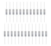 sourcing map 25 Pcs 0.68 Ohm Resistor, 3 Watts 5% Tolerance Metal Oxide Film Resistor Axial Lead, Flame Proof for DIY Electronic Projects Circuits Experiments