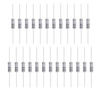 sourcing map 25 Pcs 100 Ohm Resistor, 3 Watts 5% Tolerance Metal Oxide Film Resistor Axial Lead, Flame Proof for DIY Electronic Projects Circuits Experiments