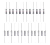sourcing map 25 Pcs 1K Ohm Resistor, 3 Watts 5% Tolerance Metal Oxide Film Resistor Axial Lead, Flame Proof for DIY Electronic Projects Circuits Experiments
