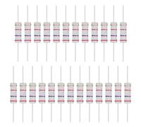 sourcing map 25 Pcs 2.7K Ohm Resistor, 3 Watts 5% Tolerance Metal Oxide Film Resistor Axial Lead, Flame Proof for DIY Electronic Projects Circuits Experiments