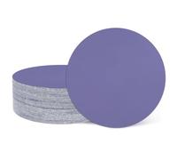 sourcing map 25 Pcs 25mm (1 Inch) Sanding Disc 800 Grit Hook and Loop Sandpaper Random Orbital Sander Pads for Woodworking Automotive Metal Polishing, Purple