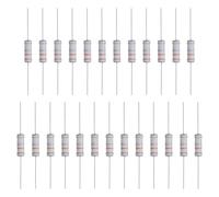 sourcing map 25 Pcs 3.3 Ohm Resistor, 3 Watts 5% Tolerance Metal Oxide Film Resistor Axial Lead, Flame Proof for DIY Electronic Projects Circuits Experiments