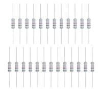 sourcing map 25 Pcs 5.1K Ohm Resistor, 3 Watts 5% Tolerance Metal Oxide Film Resistor Axial Lead, Flame Proof for DIY Electronic Projects Circuits Experiments