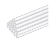 sourcing map 25 Pcs Acrylic Round Rods 1/8" x 12" Clear Acrylic Dowel Rods Sticks Plastic Sticks Strip for Model Making DIY Crafts Lighting Gardening Decorations - 3mm x 300mm