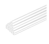 sourcing map 25 Pcs Acrylic Round Rods 5/32" x 12" Clear Acrylic Dowel Rods Sticks Plastic Sticks Strip for Model Making DIY Crafts Lighting Gardening Decorations - 4mm x 300mm