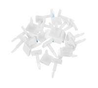 sourcing map 25 Pcs Adhesive PCB Spacer, Sticky Nylon Insulated Standoffs for PCB Board Support, Supporting Height 0.56", Fits PCB Hole Dia 3mm to 3.2mm, White