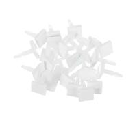 sourcing map 25 Pcs Adhesive PCB Spacer, Sticky Nylon Insulated Standoffs for PCB Board Support, Supporting Height 0.49", Fits PCB Hole Dia 3mm to 3.2mm, White