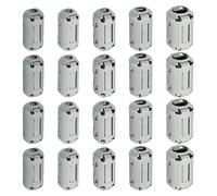 sourcing map 25 Pcs Ferrite Filter Ring Core RFI EMI Noise Suppression Cable Clip ID 3.5/5/7/9/13mm 0.14/0.2/0.28/0.35/0.51Inch Regular Styles for Electronic Devices, Industry, Gray